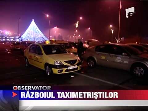 Scandal cu bate rangi si cutite intre taximetristi 5 IANUARIE 2012