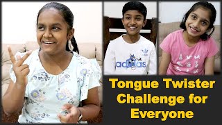 5 Tongue Twister Challenge for Everyone | Fun with Tongue Twisters in English | for Kids and Family