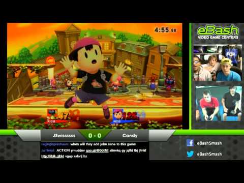 10/11 eBash Terre Haute Smash Sunday SSB4 Finals (RIP_Candy vs. JSwiss)