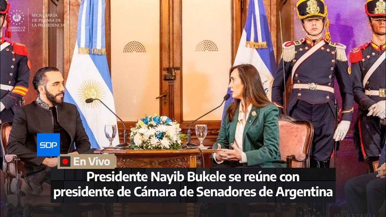 Presidente Nayib Bukele visita el Senado de Argentina