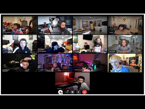 xQc Jokes About "Save The Kids" Scam In Full Discord Of FaZe Members!