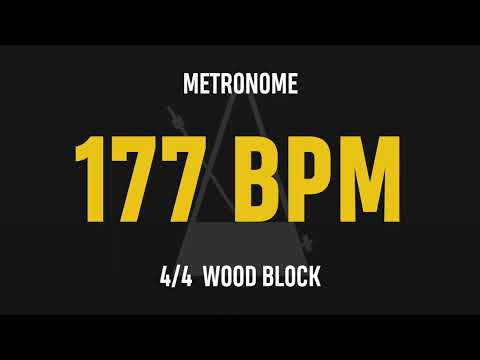 177 BPM 4/4 - Best Metronome (Sound : Wood block)