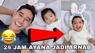 Download lagu VIDEO PERTAMA 2026 😂 24 JAM AYANA JADI ARNAB 🐰 mp3