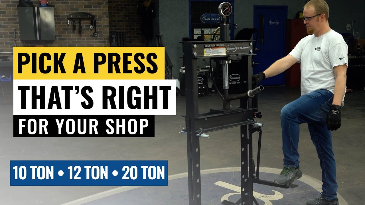 Hydraulic Shop Press Options - EVERY SHOP Needs One! Eastwood