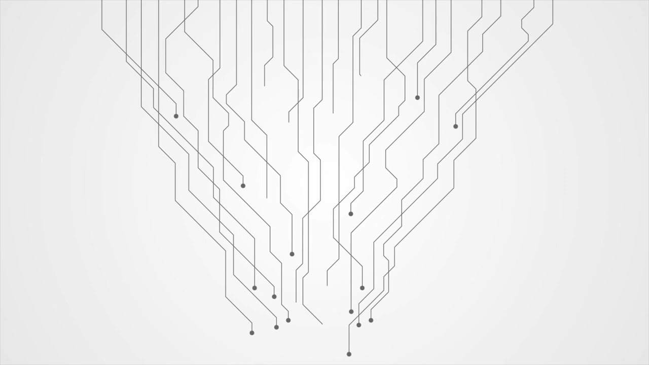 Abstract grey tech circuit - motion design video animation
