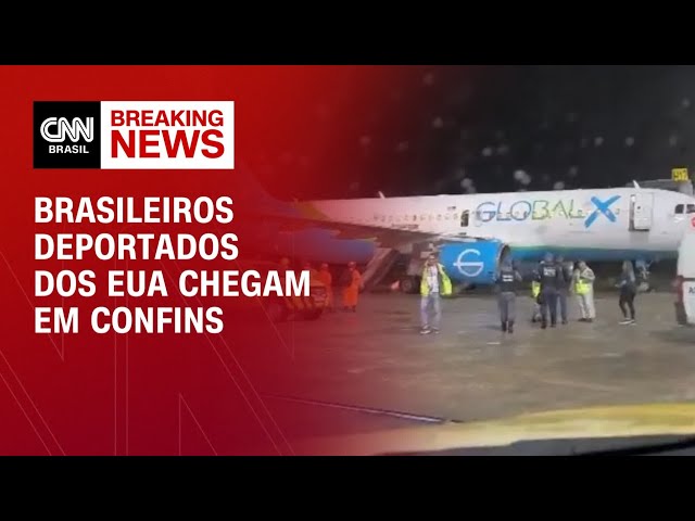Brasileiros deportados dos EUA chegam em Confins | BREAKING NEWS