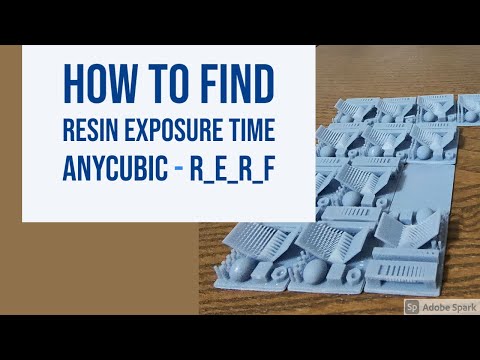 Anycubic RERF (How to find ideal resin exposure time)