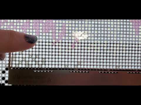 Why won't my mesh ruler line up on my diamond painting?