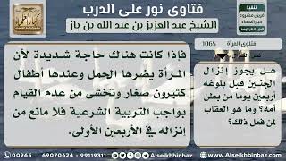 1065 - حكم إنزال الجنين في الأربعين يوماً - نور على الدرب image