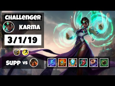 Karma vs Nautilus EU Challenger SUPPORT (3/1/19) - v11.11