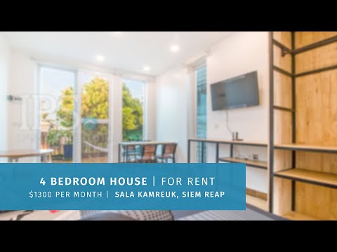 4 Bedroom House For Rent - Sala Kamreuk, Siem Reap thumbnail