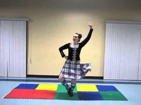 Laura Hutchinson dancing 6 step Highland Fling, 2016 Championship steps