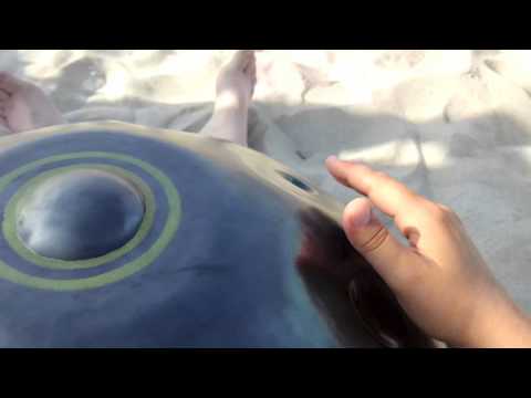 AsaChan handpan at the beach in 1st person view!!