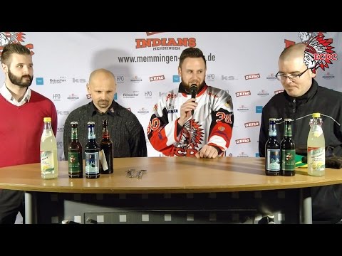 24. Spieltag BEL 2016/17 - ECDC Memmingen - EV Moosburg - Pressekonferenz