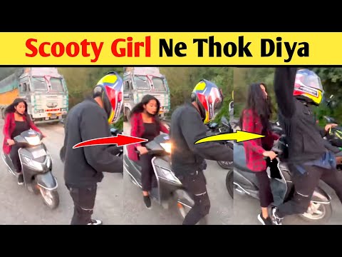 Scooty Girl Ne Takkar Mardi - @aalyanvlogs1299  | Moto Vlog Facts | #viral #shorts