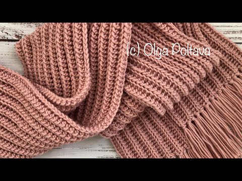 EASY crochet scarf for BEGINNERS! Crochet Video Tutorial