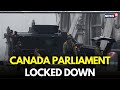 LIVE: Police Vehicles Line Up Outside Canada Parliament As Man Barricades Himself Inside | N18G
