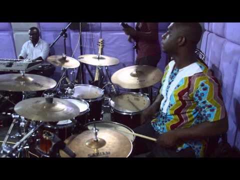 Joe Mettle@ rehearsal with the band