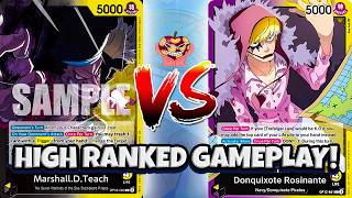 (OP16) 6 CHAMPIONSHIPS GAMEPLAY?! PY Rosi vs BY Teach One Piece Card Game Ranked Ladder