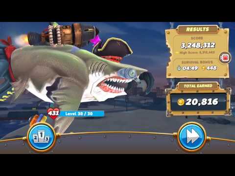 Hungry Shark World - !! MEGALODON (Arctic Ocean) Mission Completed #1