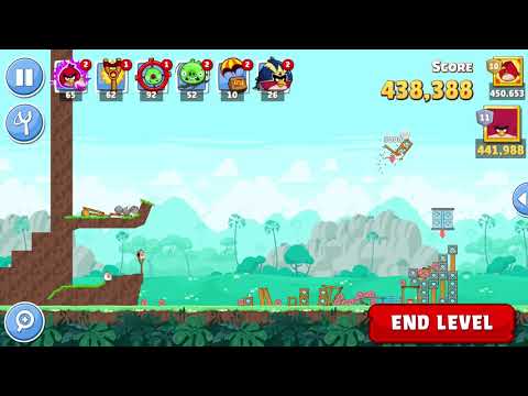 Angry Birds Friends Level 5 Tournament 805 three stars NO POWER-UP walkthrough 2020-08-08