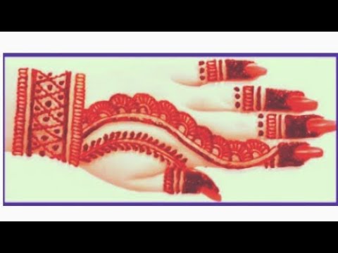 Easy Line Indian Mehndi Design For Hands Stylish Mehndi Ki Design