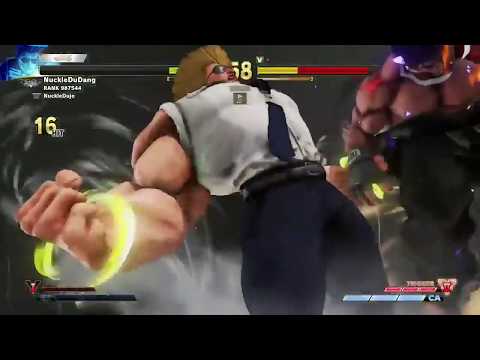 SFV | Guile sick 31 hits combo - NuckleDu (Normal Speed + 0.5x Speed)