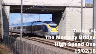 Trains at The Medway Bridge, HS1 | 15/02/18