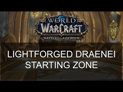 Lightforged Draenei Starting Zone - World of Warcraft - Battle for Azeroth - 7.3.5 PTR