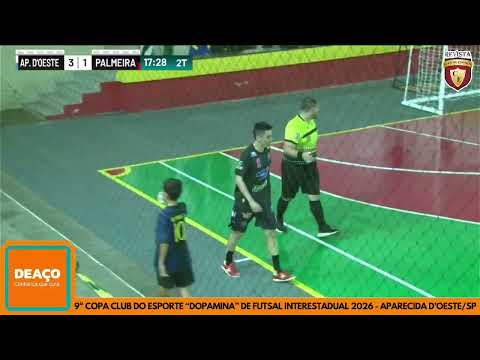 M.MOMENTOS: APARECIDA D'OESTE 8 X 3 PALMEIRA D'OESTE, 9ª COPA DOPAMINA DE FUTSAL INTERESTADUAL 2026.