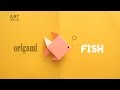 Origami Fish In 5 MINUTES Simple Paper Craft For Kids
