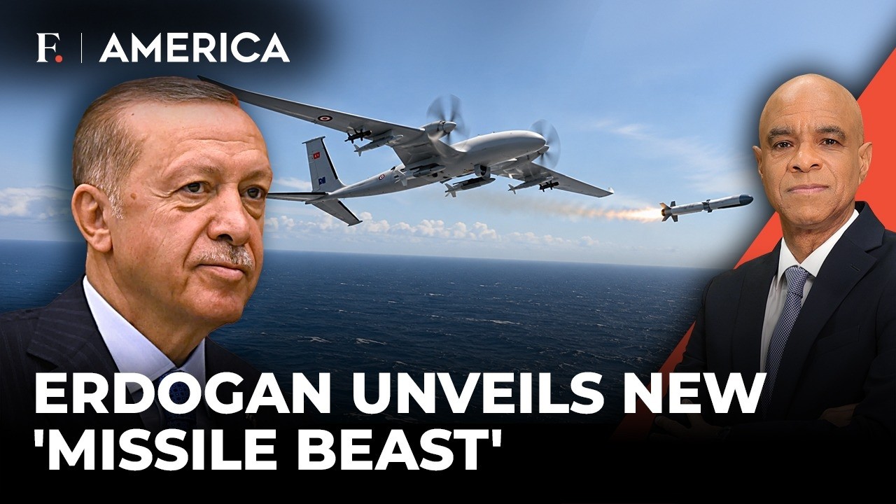 Erdogan's New Sky Weapon: Turkish Drone Fires Missile at Target 250+ Km Away | Firstpost America