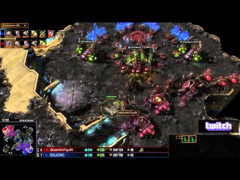 SC2 Jaedong vs Hyun ZvZ Game 2 Starcraft 2 gameplay