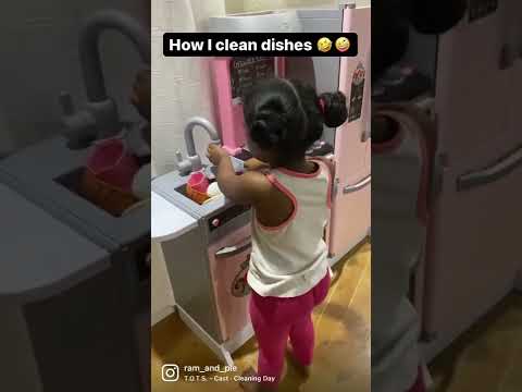 3 year old Pretend Play CLEANING Kitchen SET || NEW Kitchen Set || Best Toy
