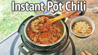 10-Minute Instant Pot Chili Recipe | Cooking in the RV