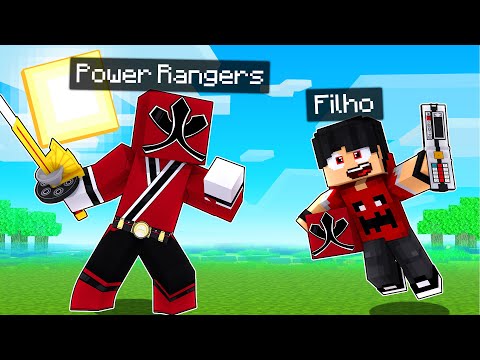 POWER RANGER VERMELHO virou MEU PAI no MINECRAFT! ‹‹ P3DRU ››