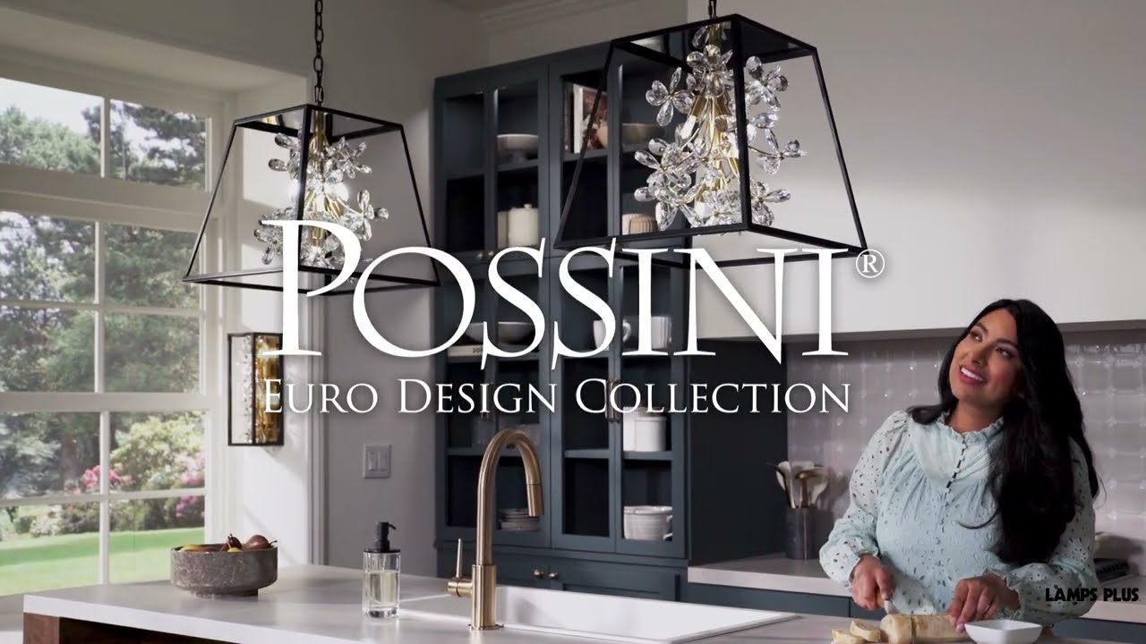 Video 1 Watch A Video About the Possini Euro Carrine Black and Gold 5 Light LED Pendant