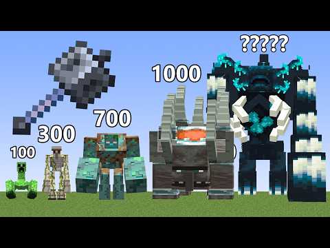 Mace VS All Mutant Mobs Boss in Minecraft