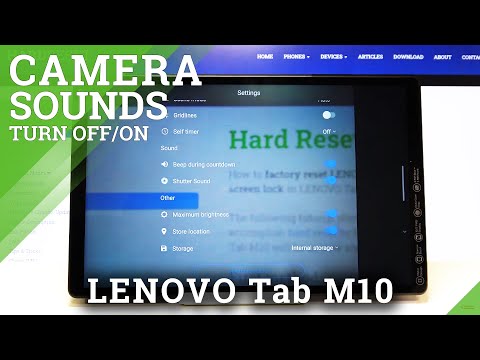 How to Turn Off Camera Shutter Sound in LENOVO Tab M10 – Camera Settings
