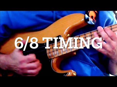 Funky Bass groove - 6/8 timing - Slap bass - Cambridge Bass lessons