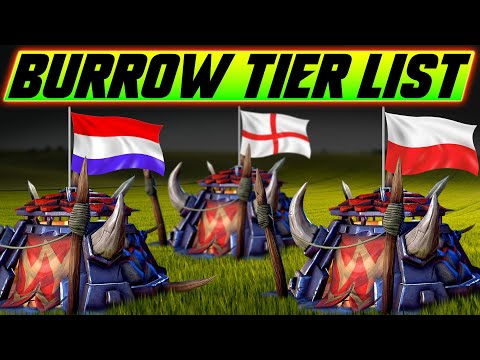 Best Countries at Fighting BURROW RUSH - WC3 - Grubby