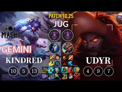 MCX Gemini Kindred vs Udyr Jungle - KR Patch 10.25
