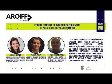 PROJETO COMPLETO DE ARQUITETURA RESIDENCIAL: do projeto executivo ao orçamento