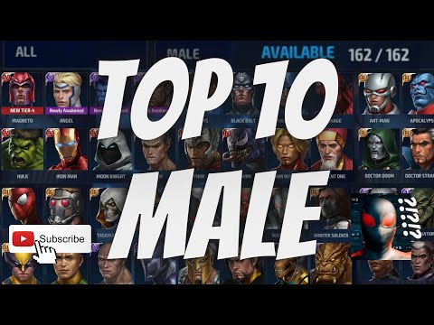 TOP 10 MALE CHARACTERS - PVE ( ABL / ABX/ WBL / GBR ) PVP - BEST CTPS & BUILDS | Marvel Future Fight