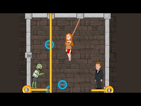 Puzzle spy/ Pull the Pin Android and IOS level 55 -56 Save lady Game