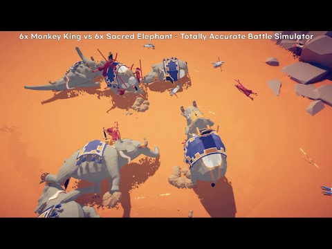6x Monkey King vs Every Units or Gods - Totally Accurate Battle Simulator