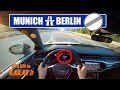 550KM TOP SPEED DRIVE On GERMAN AUTOBAHN In AUDI A7 NO SPEED LIMIT AUTOBAHN POV