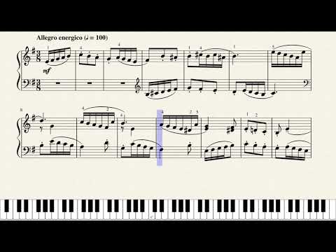 Zipoli, Fughetta in E minor IDZ 4. [Piano Tutorial + Sheets]