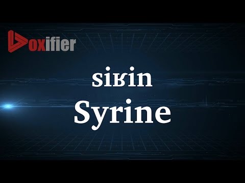 How to Pronunce Syrine in French - Voxifier.com