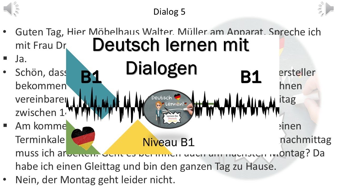 Dialoge B1  | Deutsch lernen durch Hören | 18 |